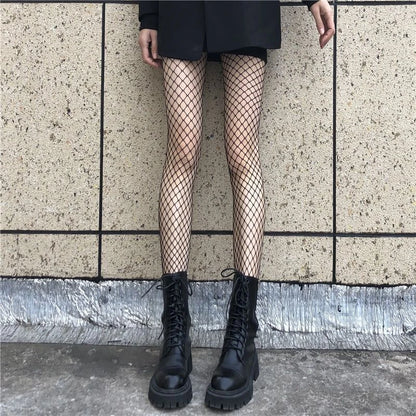 Women Long Sexy Hollow Out Fishnet Stockings Pantyhose - DOFIBA