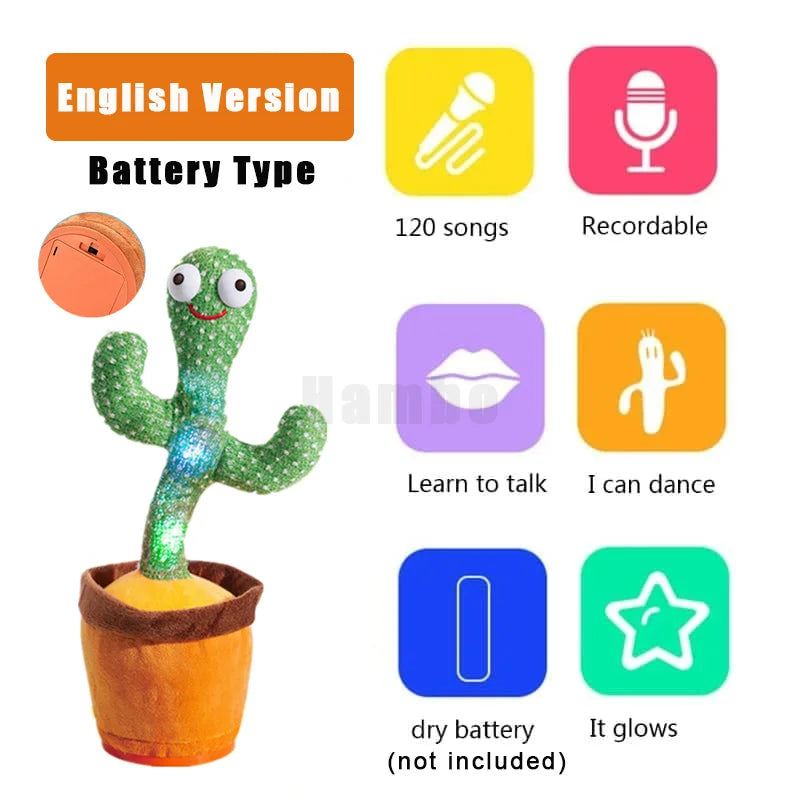 Rechargeable Dancing Cactus Toy With USB Charger - DOFIBA