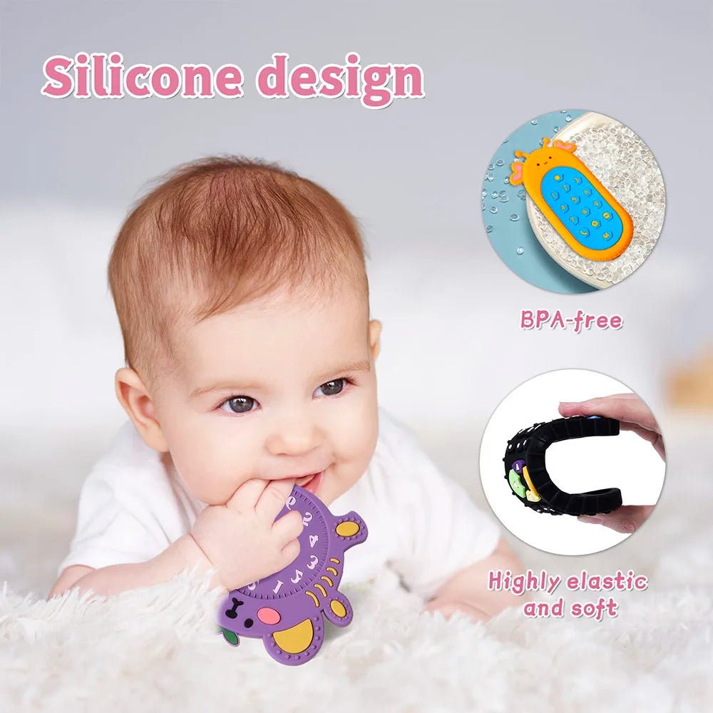 Baby Silicone Teether Toys Remote Control Shape - DOFIBA