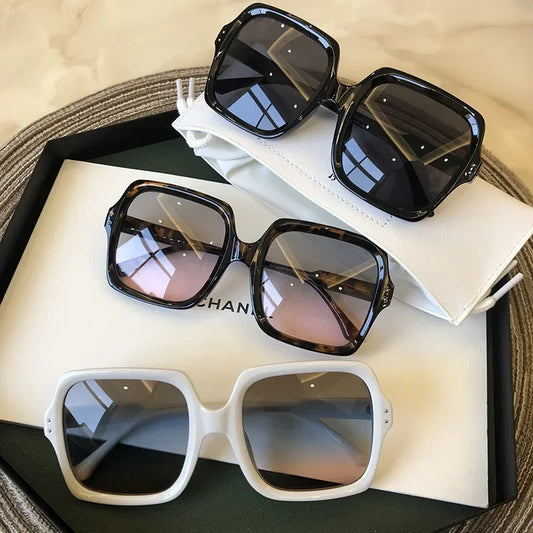 Vintage Oversize Square Sunglasses Women Luxury - DOFIBA