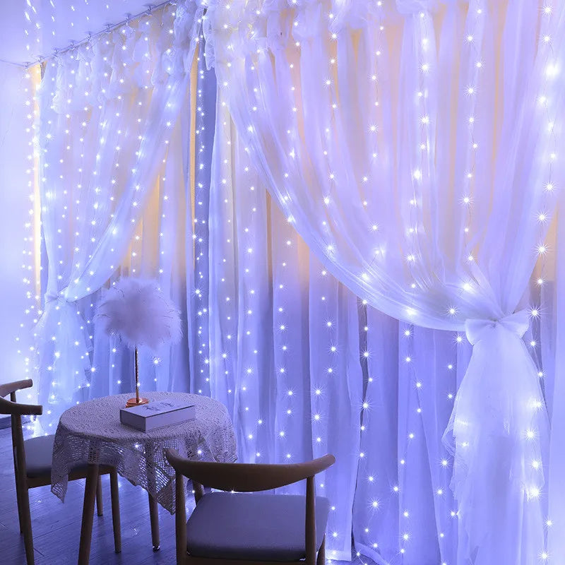 Curtain Garland on The Window USB Power Fairy Lights - DOFIBA