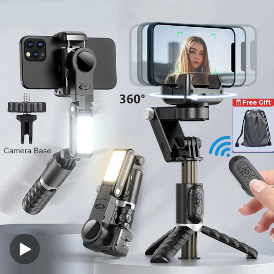 Handheld Gimbal Stabilizer Tripod  For iPhone Android