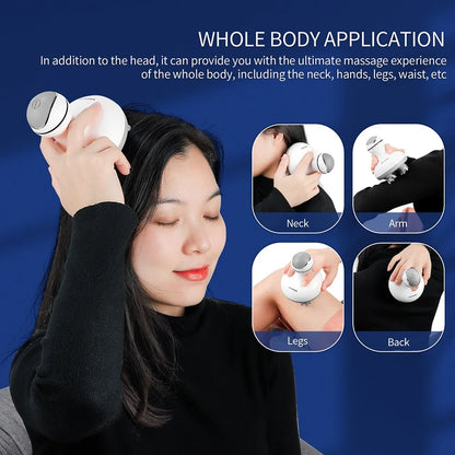 3D Waterproof Electric Scalp Head Massager - DOFIBA