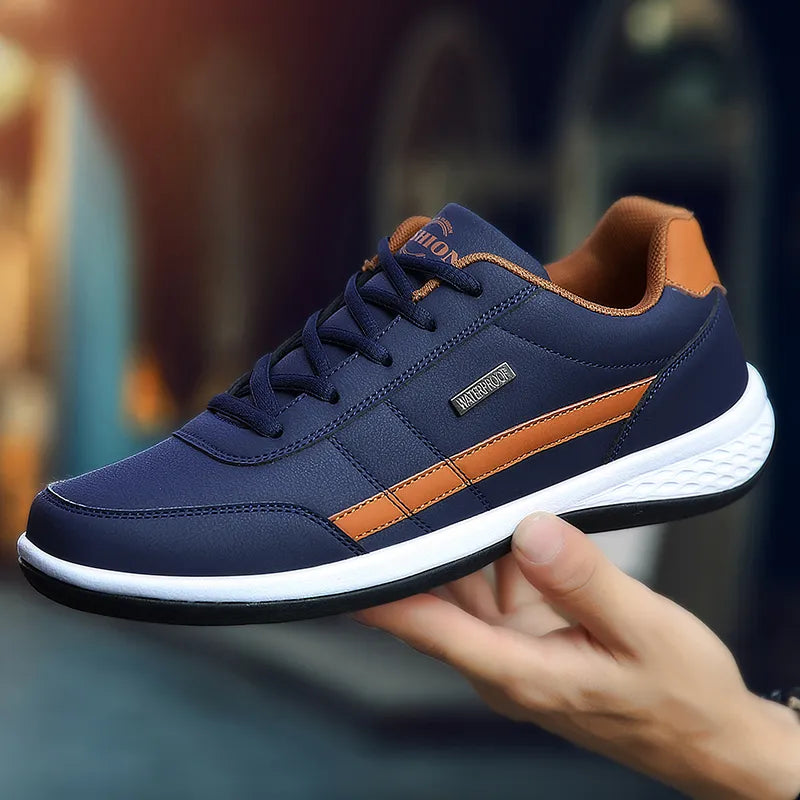 Casual Leather Men Shoes Sneakers - DOFIBA