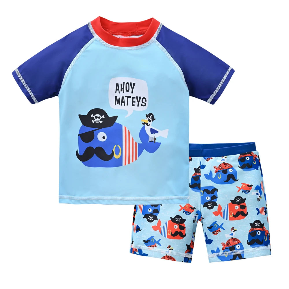 Kids Boy Swimsuit Cool Print - DOFIBA