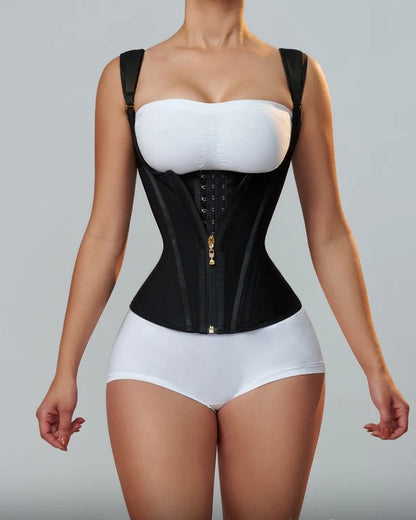 Colombian Girdles Corset With Row Buckle and Zipper - DOFIBA