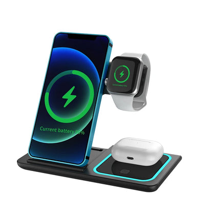 30W 3 in 1 Wireless Charger Stand For iPhone - DOFIBA