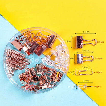 72Pcs Color Binder And Paper Clips - DOFIBA