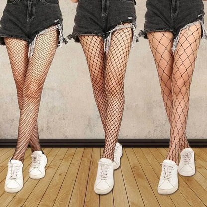 Women Long Sexy Hollow Out Fishnet Stockings Pantyhose - DOFIBA