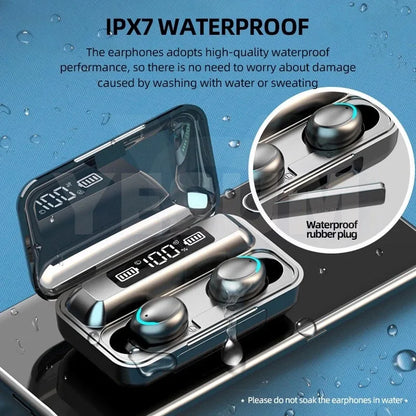 Wireless Bluetooth HiFi Earbuds With LED Charging Case - DOFIBA