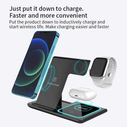 30W 3 in 1 Wireless Charger Stand For iPhone - DOFIBA