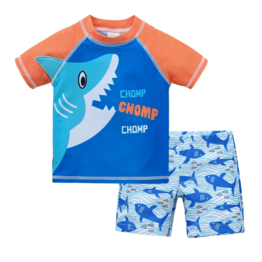 Kids Boy Swimsuit Cool Print - DOFIBA