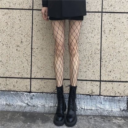 Women Long Sexy Hollow Out Fishnet Stockings Pantyhose - DOFIBA