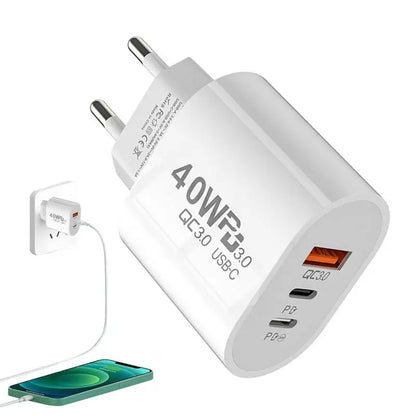 40W USB-C Charger With Quick Charge 3.0 - DOFIBA