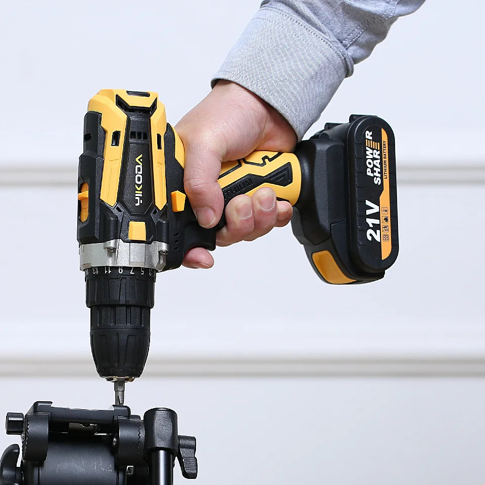 YIKODA Cordless Rechargeable Electric 2-Speed Drill - DOFIBA