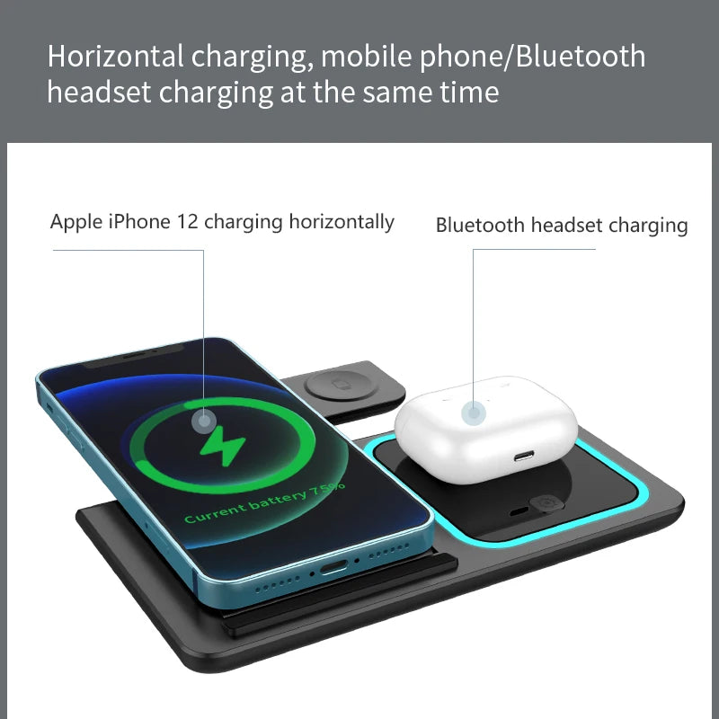 30W 3 in 1 Wireless Charger Stand For iPhone - DOFIBA