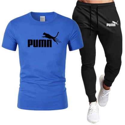 Cotton T-Shirt And Pants Set For Men - DOFIBA