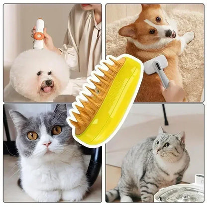 3 in 1 Electric Spray Steam Pet Brush - DOFIBA