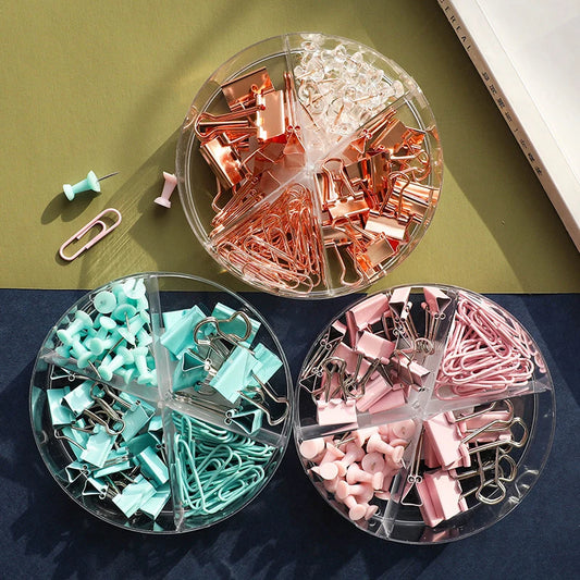 72Pcs Color Binder And Paper Clips - DOFIBA