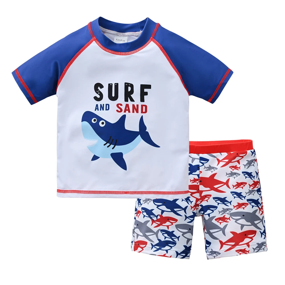 Kids Boy Swimsuit Cool Print - DOFIBA