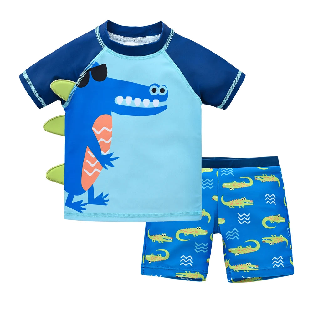 Kids Boy Swimsuit Cool Print - DOFIBA