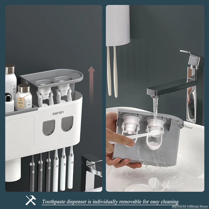 Inverted Toothbrush Holder Wall-Mounted - DOFIBA