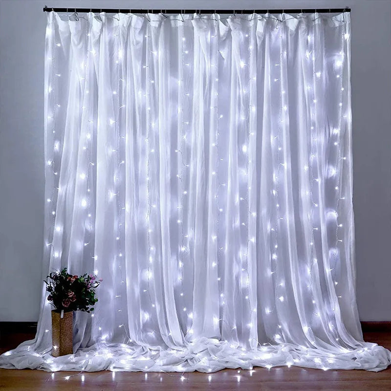 Curtain Garland on The Window USB Power Fairy Lights - DOFIBA